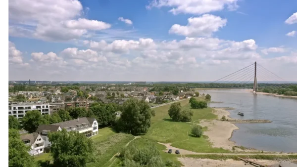 Hotel im Gewerbegebiet in Neuss? Der smarte Weg: Schlafen am Rhein im Düsseldorfer Süden, in 15 Minuten in Neuss